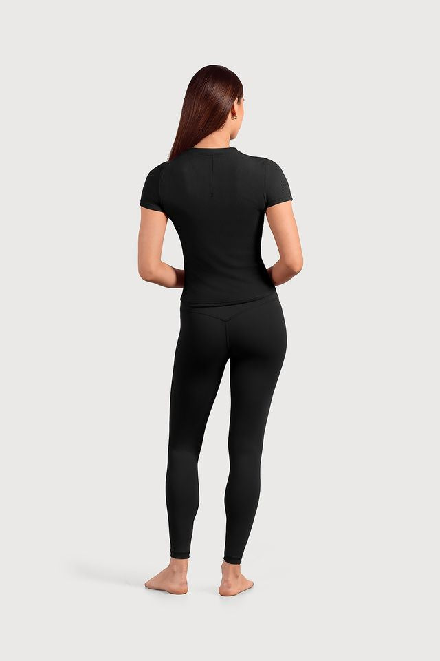 Ladies Active Fitted Short Sleeve Top