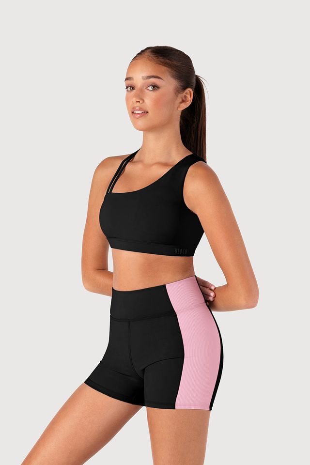 Girls Arch Contrast Rib Short
