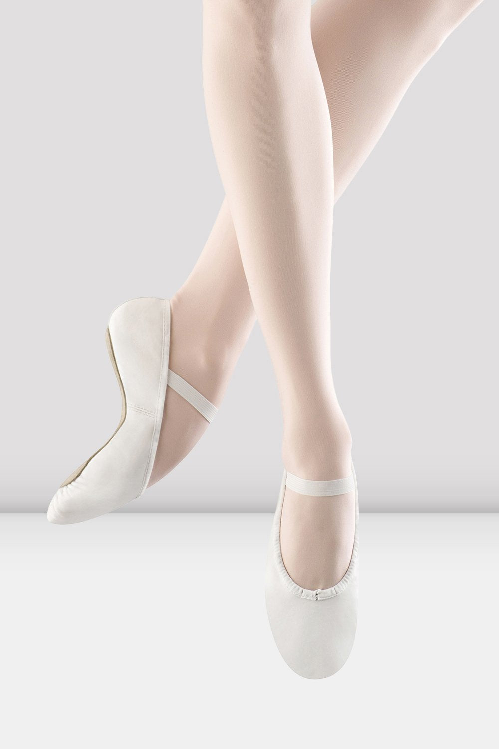 Ladies Dansoft Leather Ballet Shoes
