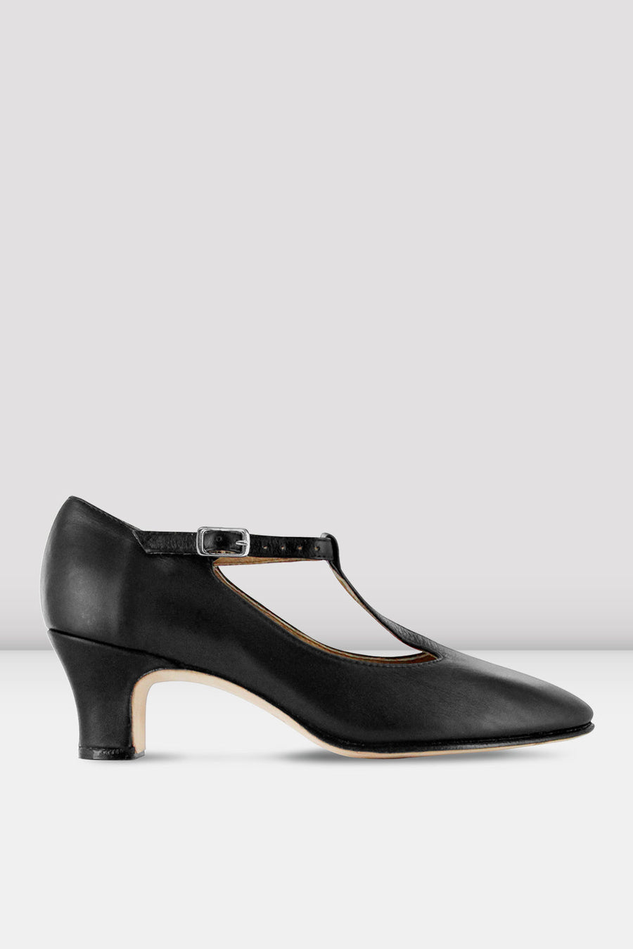 Ladies Chord T-Strap 2 inch Heel Character Shoes