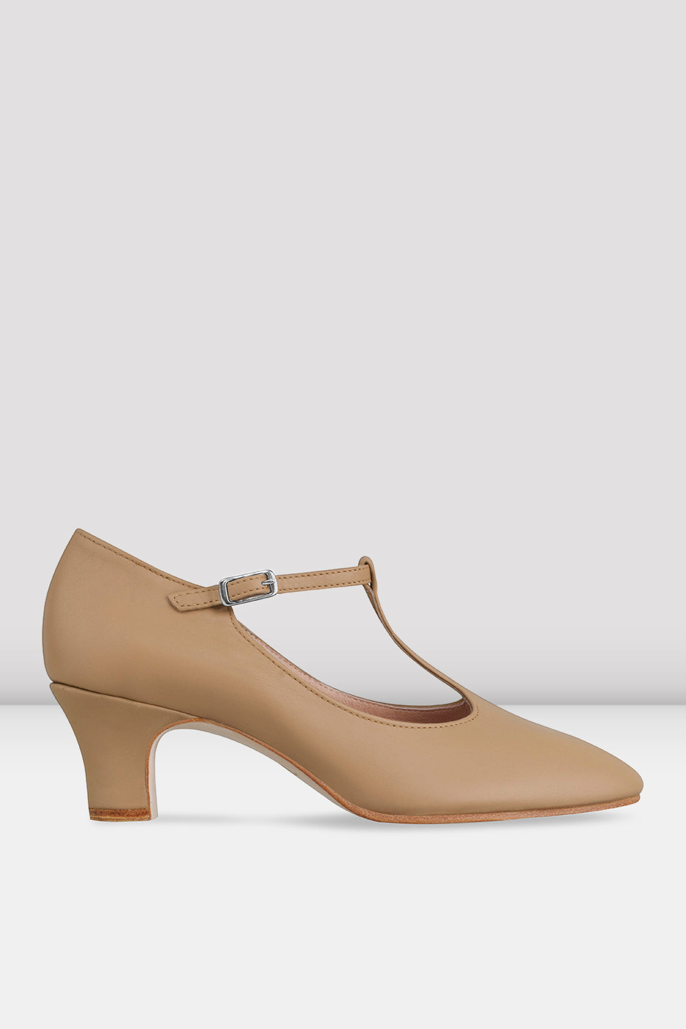 Ladies Chord T-Strap 2 inch Heel Character Shoes