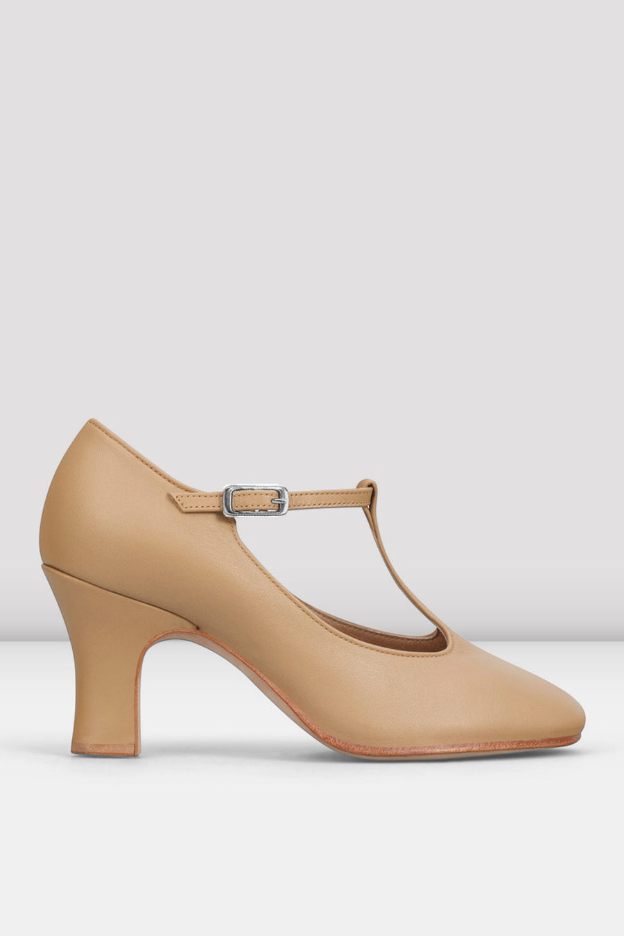 Ladies Chord T-Strap 3 inch Heel Character Shoes