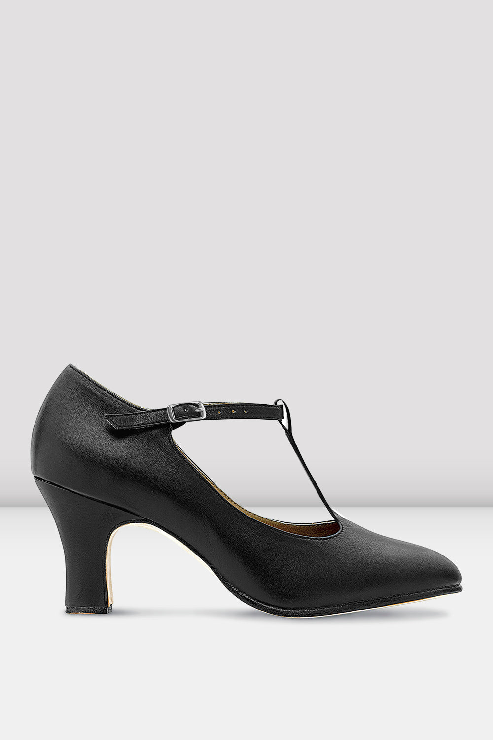 Ladies Chord T-Strap 3 inch Heel Character Shoes