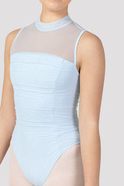 Ladies Fenella Ruched Bodice Mock Neck Leotard