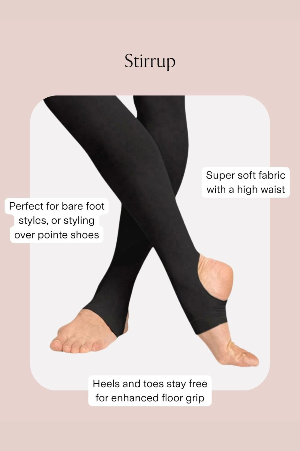 Girls Contoursoft Stirrup Tights