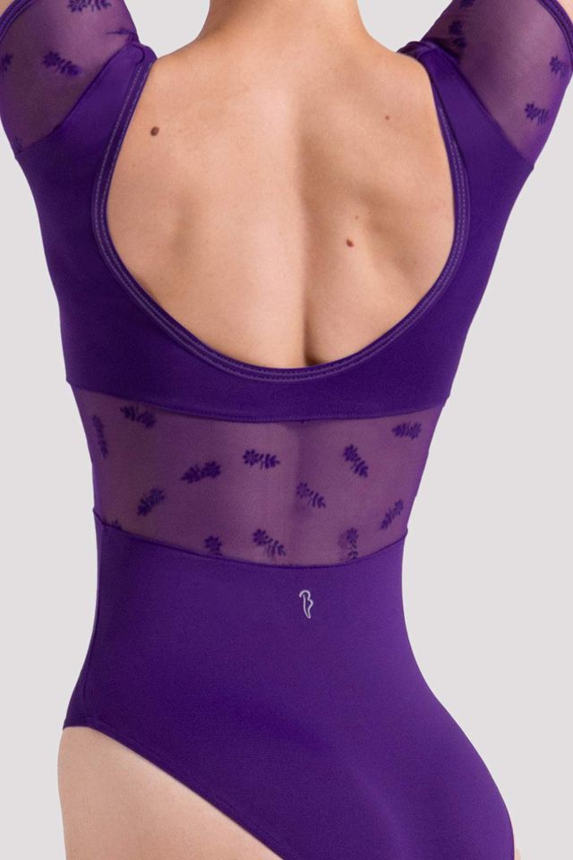 Ladies Mia Floral Scoop Back Leotard