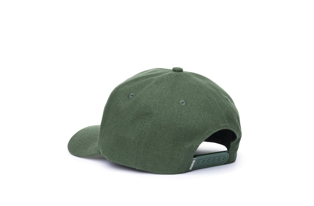 SeaVees Travel Bureau green dad hat, back view