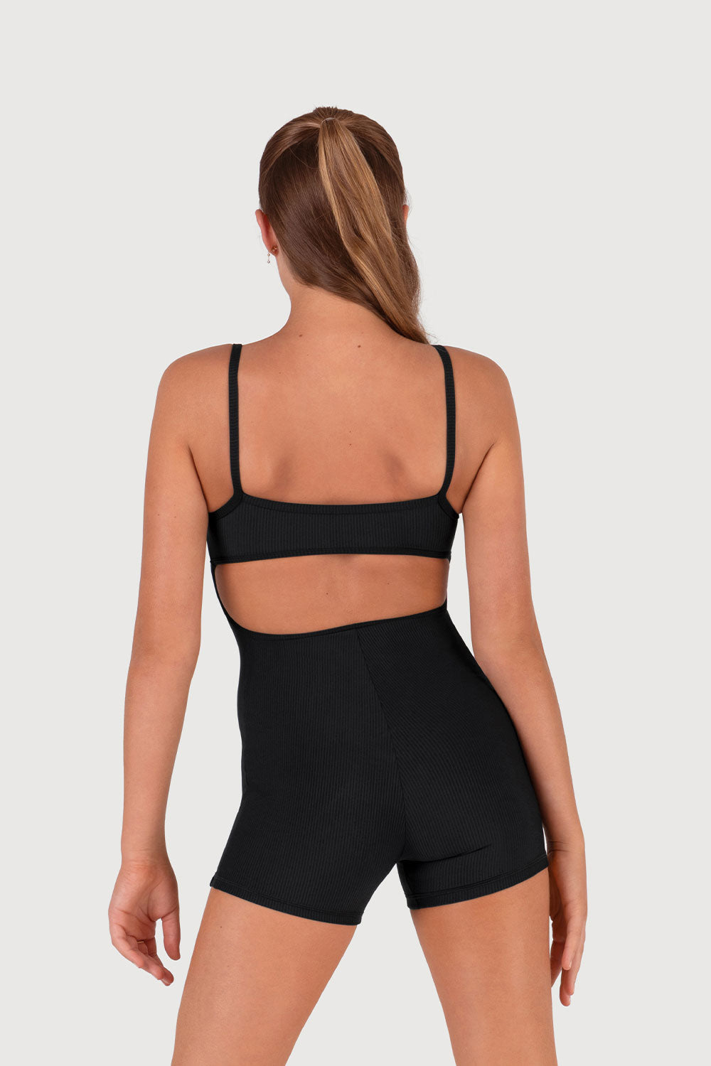 Girls Rib Cut Out Unitard