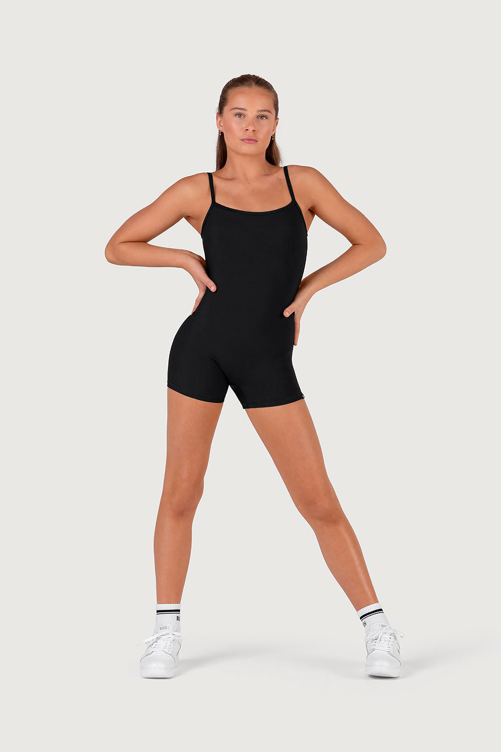 Girls Rib Cut Out Unitard