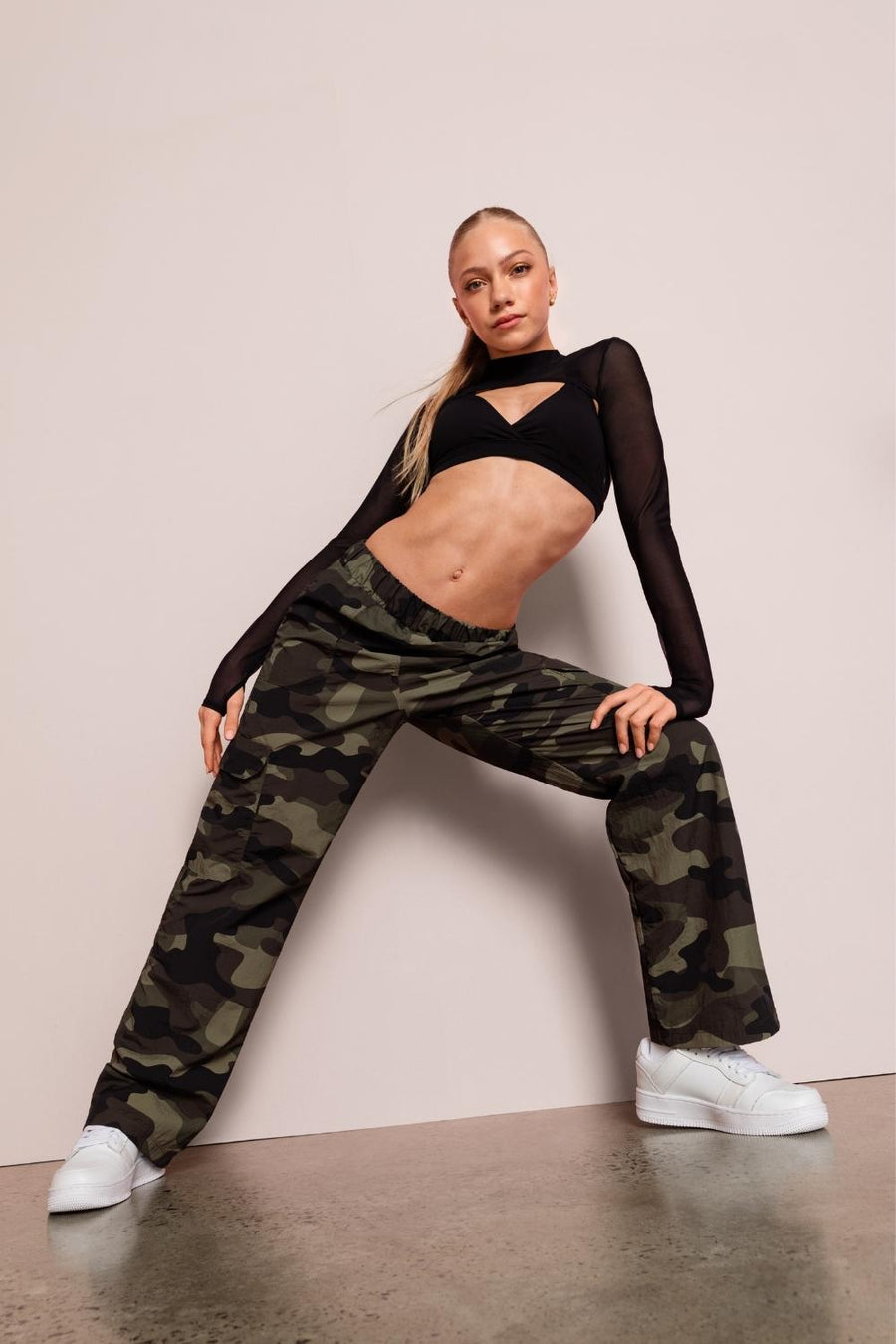 Girls Urban Camo Cargo Pant