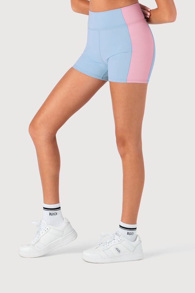 Girls Arch Contrast Rib Short