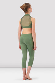 Girls Sadie Zip Front Crop Top