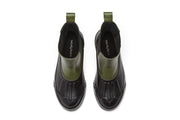 Women's Chalet Chelsea Boot in Utility Olive leather, top view