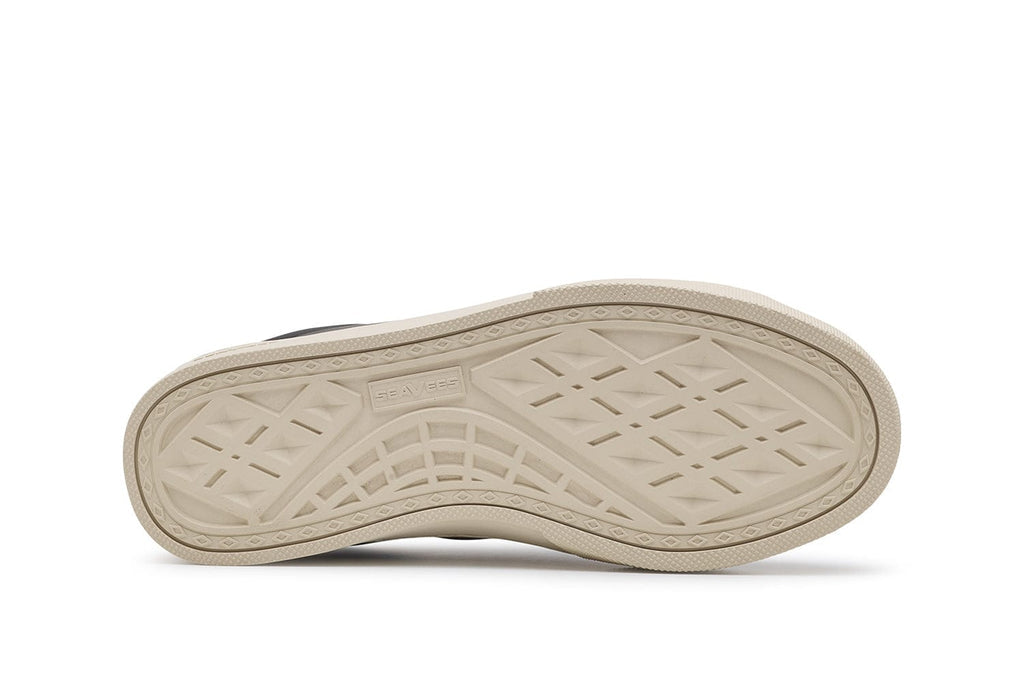 Women's Diamond Cup sneaker in Black leather, outsole view