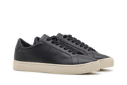 Women's Diamond Cup sneaker in Black leather, top view
