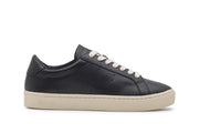 Women's Diamond Cup sneaker in Black leather, side view
