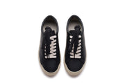 Women's Diamond Cup sneaker in Black leather, top view, alternate shot 3