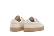 Women's Diamond Cup sneaker in Ecru leather, heel view