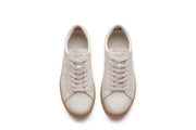 Women's Diamond Cup sneaker in Ecru leather, top view