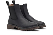 Women's Salt Creek Boot in Black leather, three-quarter view