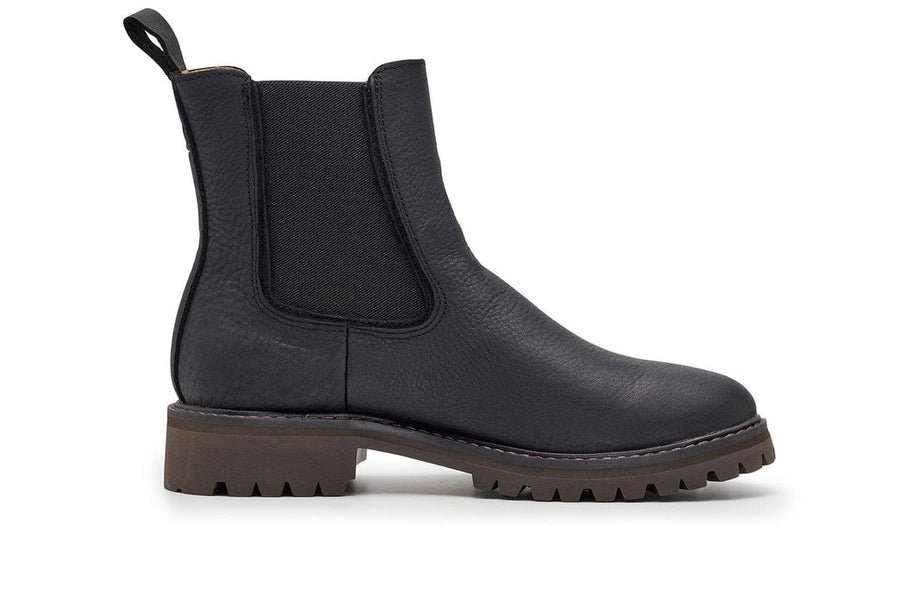 Women's Salt Creek Boot in Black leather, side view