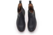 Women's Salt Creek Boot in Black leather, top view