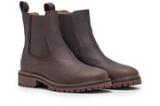 Women's Salt Creek Boot in Dark Chocolate leather, three-quarter view