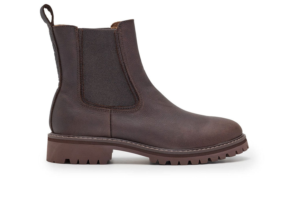 Women's Salt Creek Boot in Dark Chocolate leather, side view