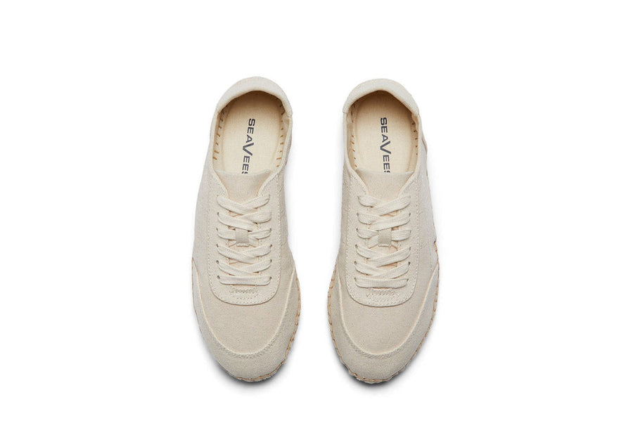 Women's Avenue Espadrille in Natural canvas, top view