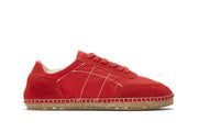 Women's Avenue Espadrille in Strawberry nylon and suede, side view