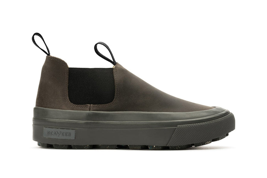 Women's Ballard Boot in Charcoal leather, side view