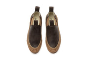 Women's Ballard Boot in Coffee Bean leather, top view