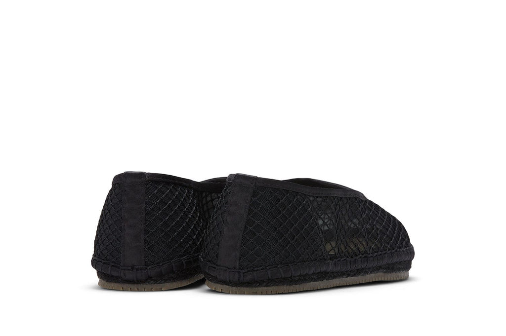 Women's Biltmore Ballet in Black mesh, back view