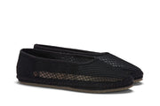 Women's Biltmore Ballet in Black mesh, three-quarter view