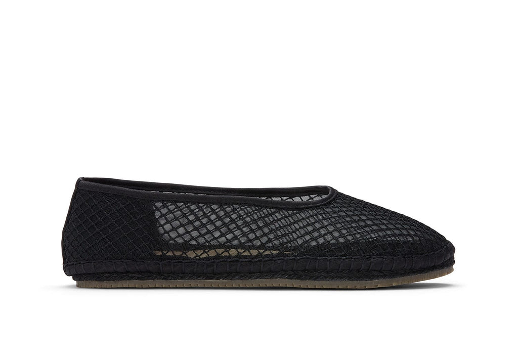 Women's Biltmore Ballet in Black mesh, side view
