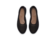 Women's Biltmore Ballet in Black mesh, top view