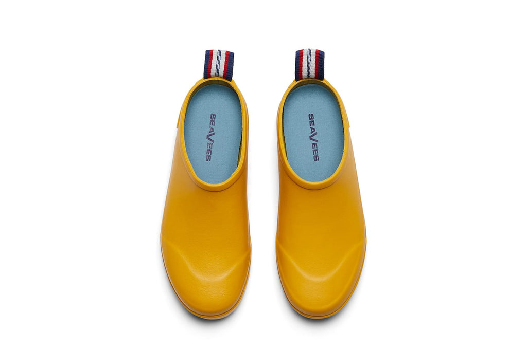 Women's Bodega Clog in Calendula rubber, top view