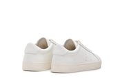 Women's Diamond Cup sneaker in White leather, heel view