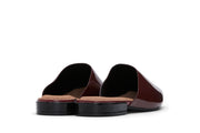 Women's Sadie Slide in Deep Cherry rubber, back view