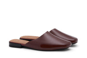 Women's Sadie Slide in Deep Cherry rubber, three-quarter view