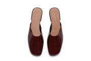 Women's Sadie Slide in Deep Cherry rubber, top view