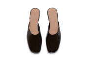 Women's Sadie Slide in Dark Chocolate rubber, top view