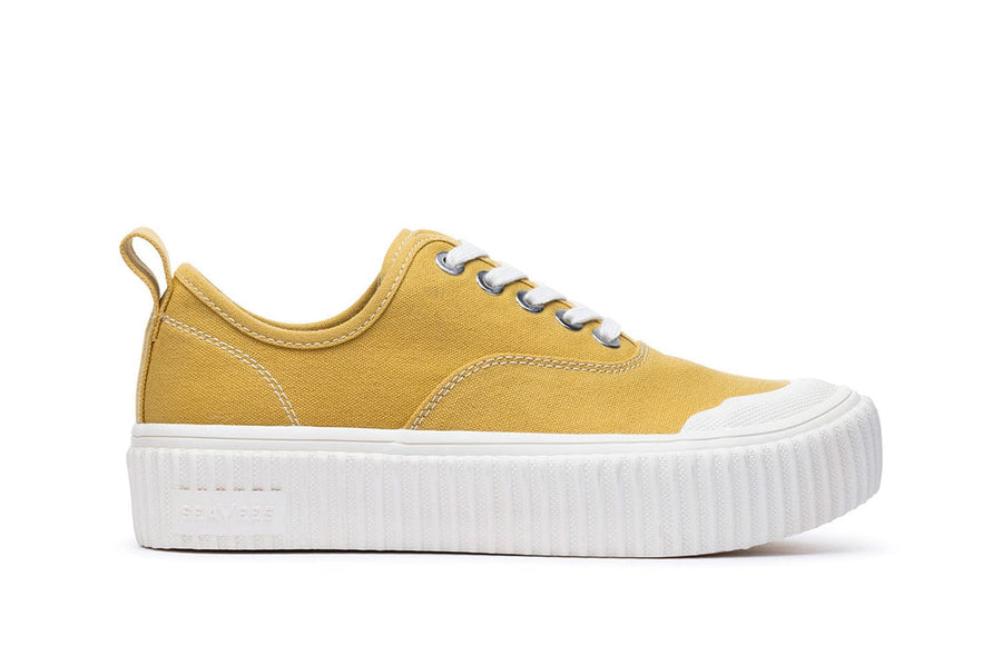 Women's Sato Oxford in Dijon canvas, side view
