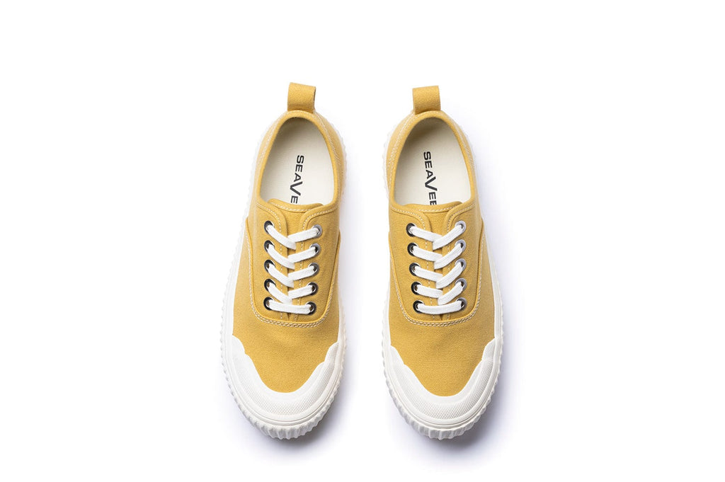 Women's Sato Oxford in Dijon canvas, top view