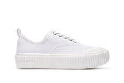 Women's Sato Oxford in Parchment canvas, side view