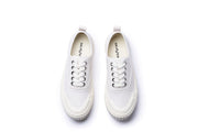 Women's Sato Oxford in Parchment canvas, top view