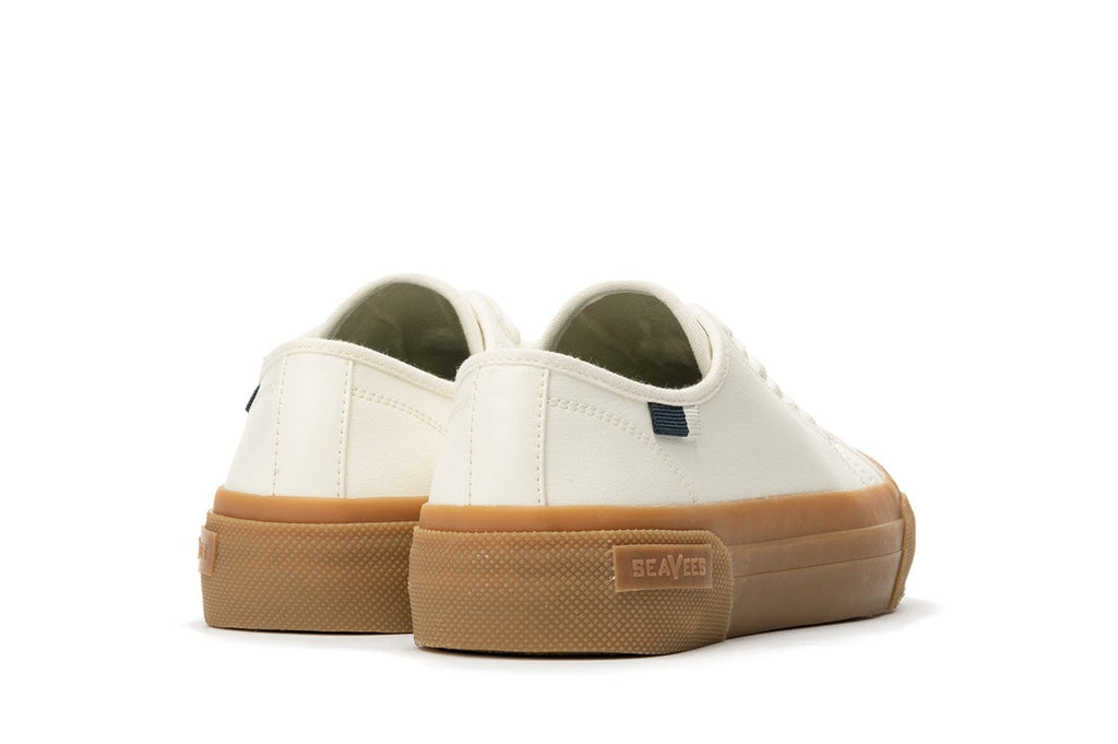 Women's SeaChange LTT sneaker in White/Gum corn leather, heel view