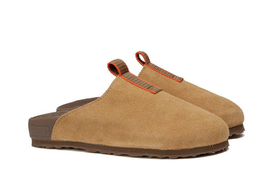 Women's Tiburon Trekker sandal in Maple suede, three-quarter view