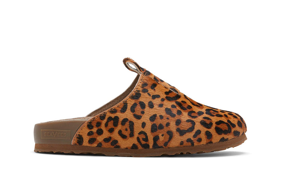 Women's Tiburon Trekker sandal in Leopard leather, side view