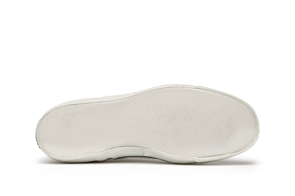 Women's Founders Edition Yacht Shoe in White canvas, outsole view